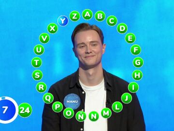 ¿Llegó el día? Manu hace creer en El Rosco con 24 aciertos: ¡a una del bote histórico de Pasapalabra!