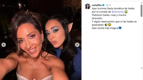 Nagore Robles y Carla Flila en el cumpleaños de Dulceida Nagore Robles y Carla Flila en el cumpleaños de Dulceida