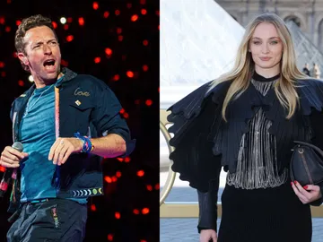 Chris Martin y Sophie Turner Chris Martin y Sophie Turner