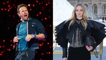 Chris Martin y Sophie Turner Chris Martin y Sophie Turner