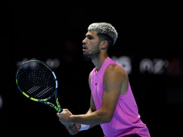 Carlos Alcaraz, en un partido del Six Kings Slam