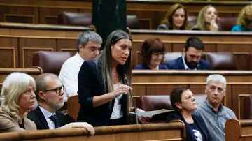 La portavoz de Junts, Míriam Nogueras.  La portavoz de Junts, Míriam Nogueras.