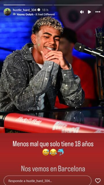 Storie en la cuenta de IG del padre de Lamine Yamal