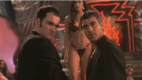 Quentin Tarantino y George Clooney en Abierto hasta el amanecer Quentin Tarantino y George Clooney en Abierto hasta el amanecer