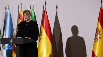 Virginia Ortiz Riquelme, familiar de víctimas de las inundaciones en la localidad de Letur (Albacete), interviene en el funeral de Estado por las 237 víctimas de la dana celebrado este miércoles en Valencia con motivo del primer aniversario de la tragedia Virginia Ortiz Riquelme, familiar de víctimas de las inundaciones en la localidad de Letur (Albacete), interviene en el funeral de Estado por las 237 víctimas de la dana celebrado este miércoles en Valencia con motivo del primer aniversario de la tragedia