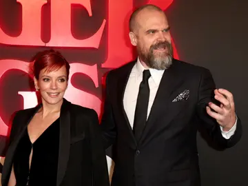 Lily Allen y David Harbour Lily Allen y David Harbour