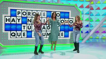 Luci y Paula bailan junto a Laura Moure al ritmo de los Gemeliers Luci y Paula bailan junto a Laura Moure al ritmo de los Gemeliers