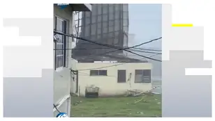 Huracán se lleva el techo de la casa