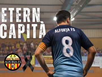 Post del Tecnovit Alforja Fútbol Sala por la muerte de Nestu