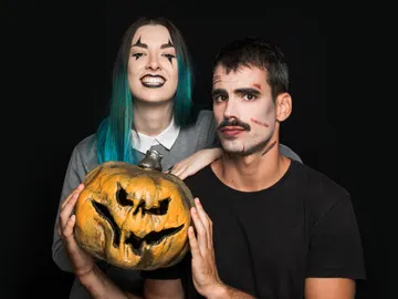 Pareja en Halloween Pareja en Halloween