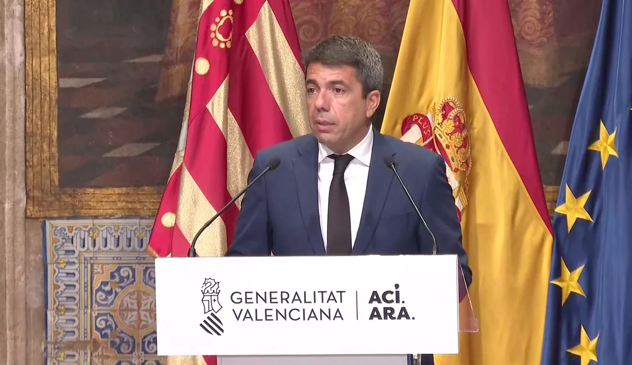 Declaración institucional de Mazón