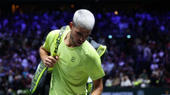Carlos Alcaraz, tras perder ante Cameron Norrie en Par&iacute;s