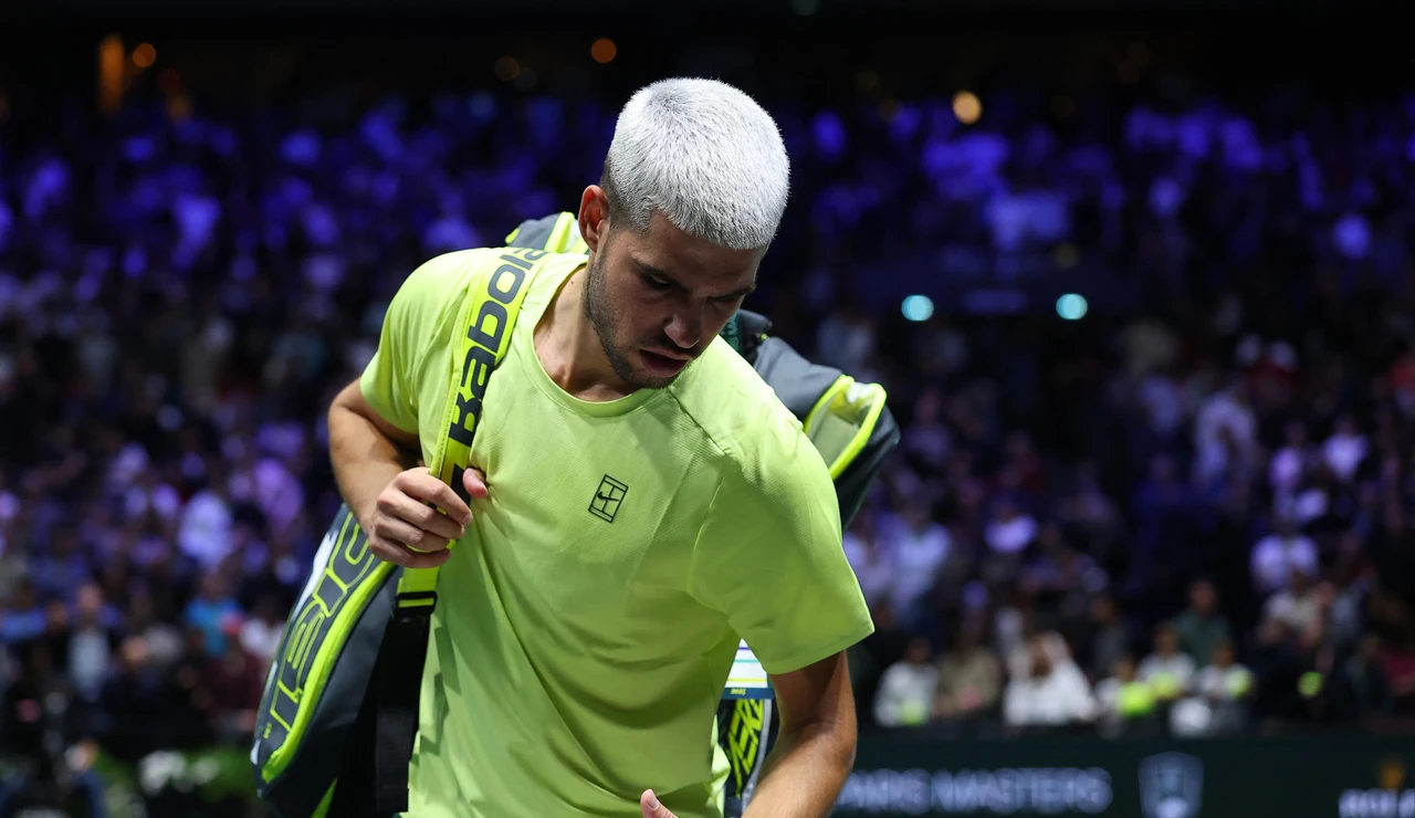 Carlos Alcaraz, tras perder ante Cameron Norrie en París