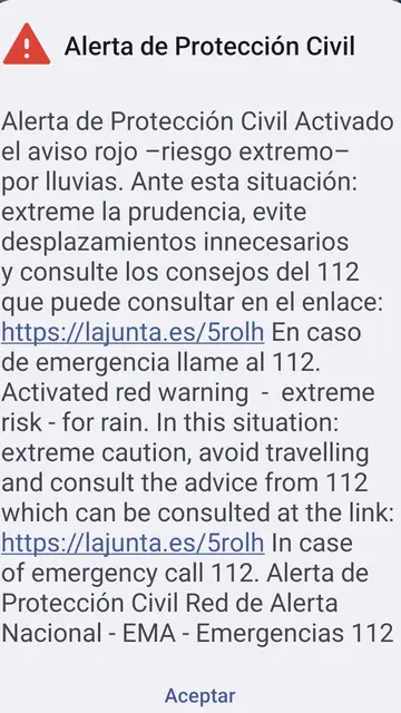 Alerta roja en Huelva Alerta roja en Huelva