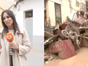 Lorena García en Paiporta. Lorena García en Paiporta.