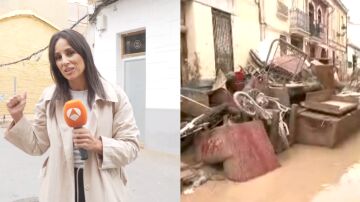 Lorena García en Paiporta. Lorena García en Paiporta.