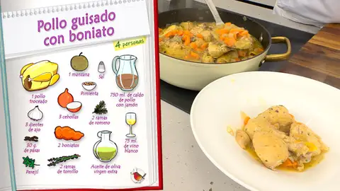 Ingredientes Pollo guisado con boniato Ingredientes Pollo guisado con boniato