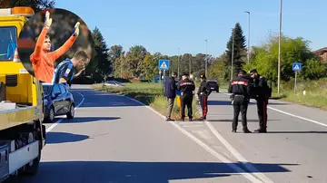 El tramo donde ha ocurrido el atropello de Josep Martínez a un anciano en Fenegró El tramo donde ha ocurrido el atropello de Josep Martínez a un anciano en Fenegró