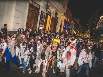Imagen de la zombie walk.