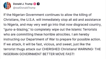 Mensaje Donald Trump Mensaje Donald Trump