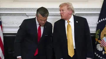 El presidente de Estados Unidos, Donald Trump, y el jefe de Departamento de Guerra, Pete Hegseth El presidente de Estados Unidos, Donald Trump, y el jefe de Departamento de Guerra, Pete Hegseth