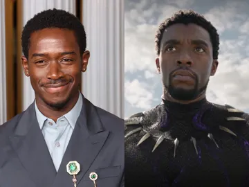 Damson Idris y Chadwick Boseman Damson Idris y Chadwick Boseman