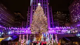 Árbol de navidad de Rockefeller Center, en Nueva York