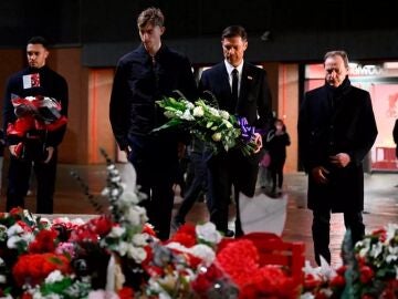 Imagen del homenaje del Real Madrid a Diogo Jota