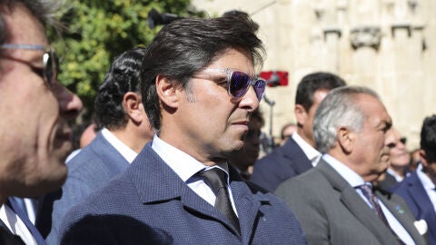 Fran Rivera en el funeral de Rafael de Paula