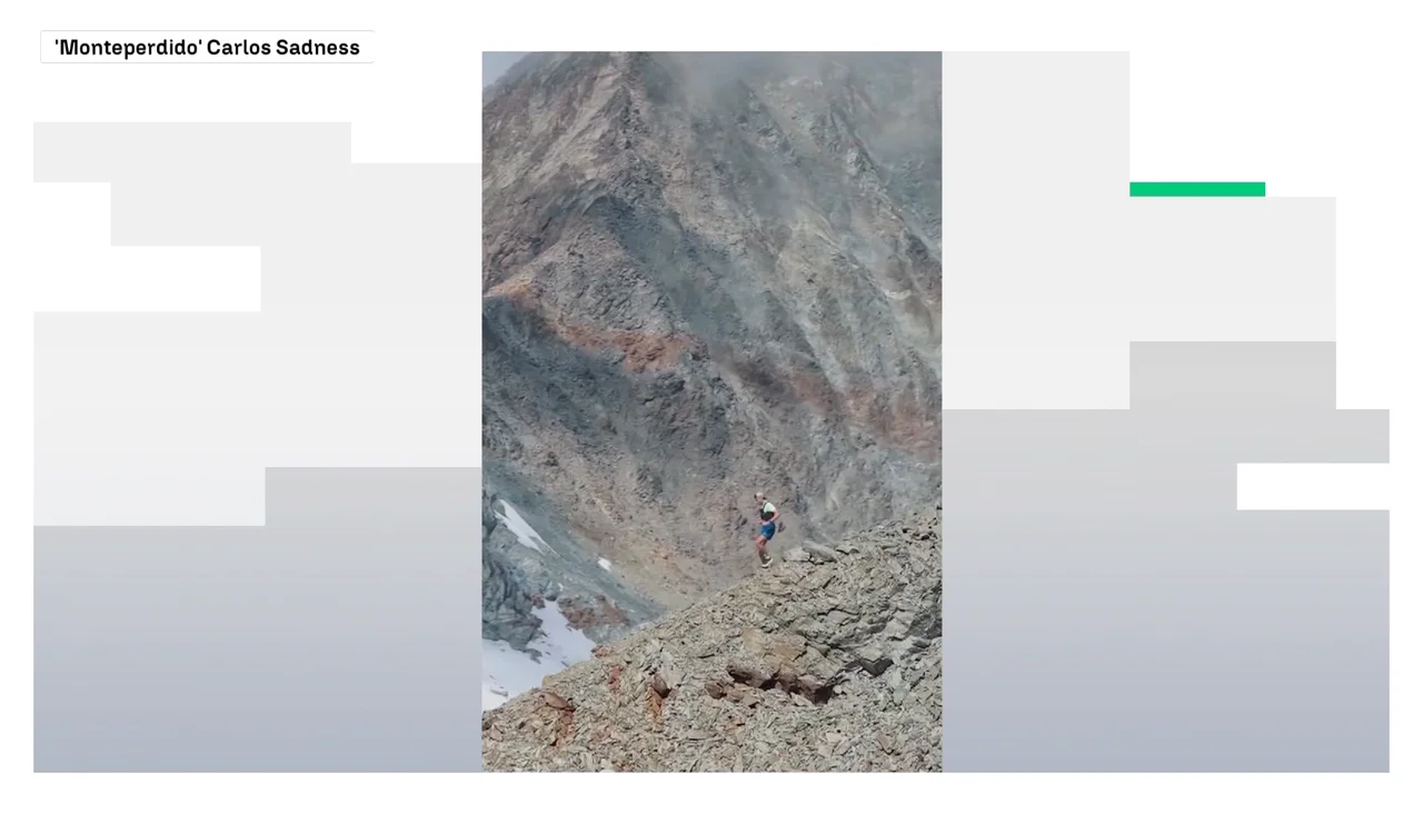 Dani Izquierdo descendiendo el Monte Perdido