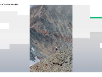 Dani Izquierdo descendiendo el Monte Perdido