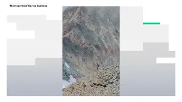 Dani Izquierdo descendiendo el Monte Perdido Dani Izquierdo descendiendo el Monte Perdido