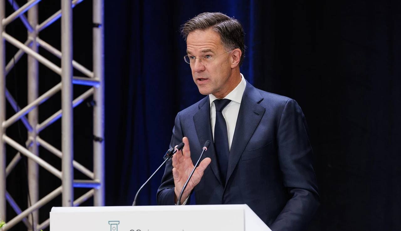 El secretario general de la OTAN, Mark Rutte en el Foro Industrial de la OTAN NIF25