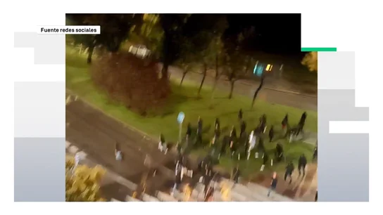Batalla campal entre ultras del Rayo Vallecano y del Lech Poznań Batalla campal entre ultras del Rayo Vallecano y del Lech Poznań