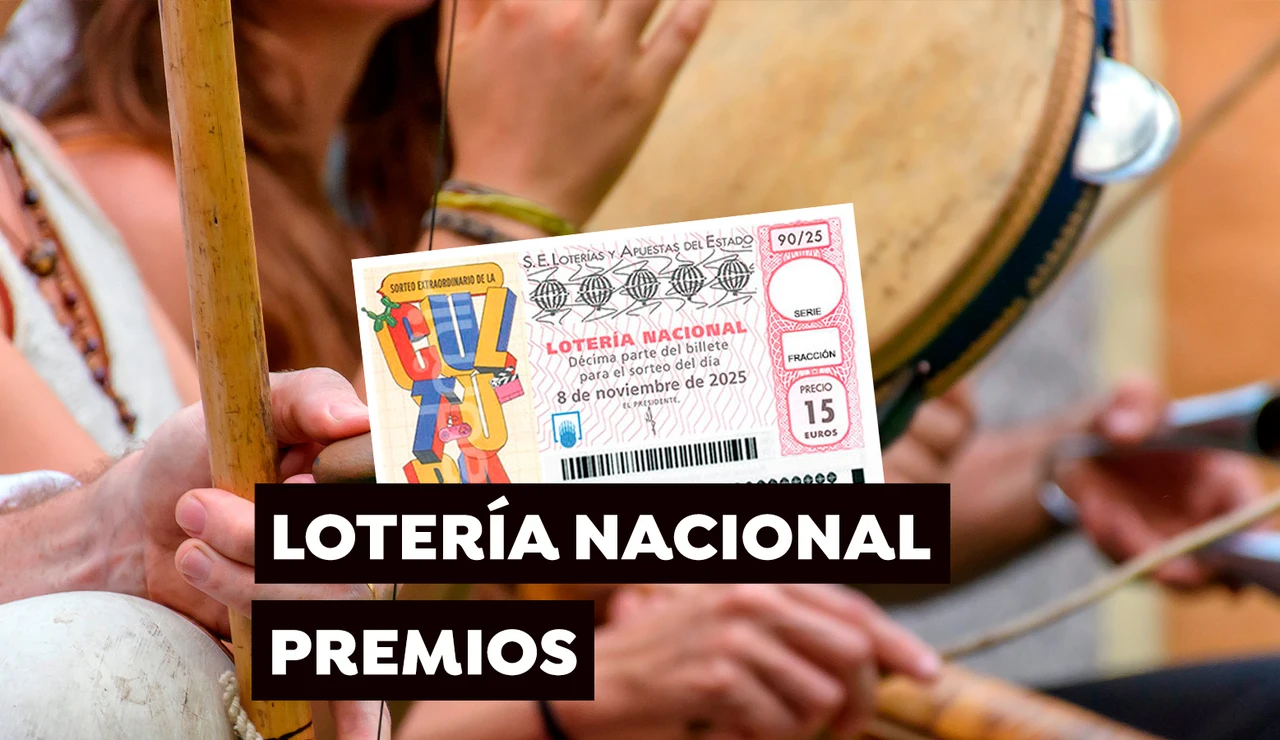 Premios del Sorteo Extraordinario de la Cultura de la Lotería Nacional del sábado 8 de noviembre del 2025