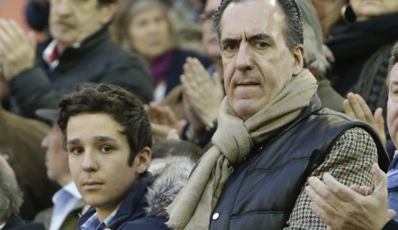 Jaime de Marichalar, con su hijo Froilán en 2016