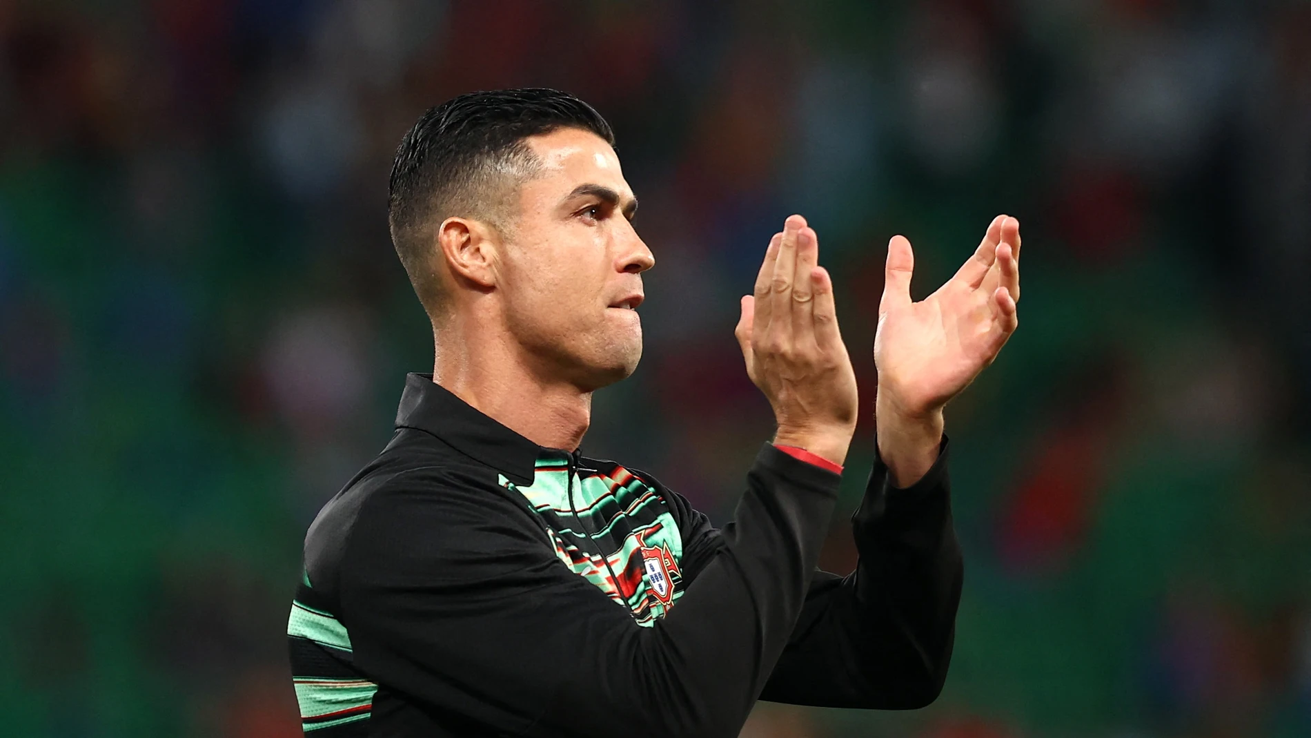Cristiano Ronaldo, antes de un partido con la selección portuguesa Cristiano Ronaldo, antes de un partido con la selección portuguesa