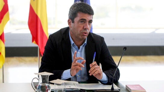 El president de la Generalitat en funciones, Carlos Maz&oacute;n