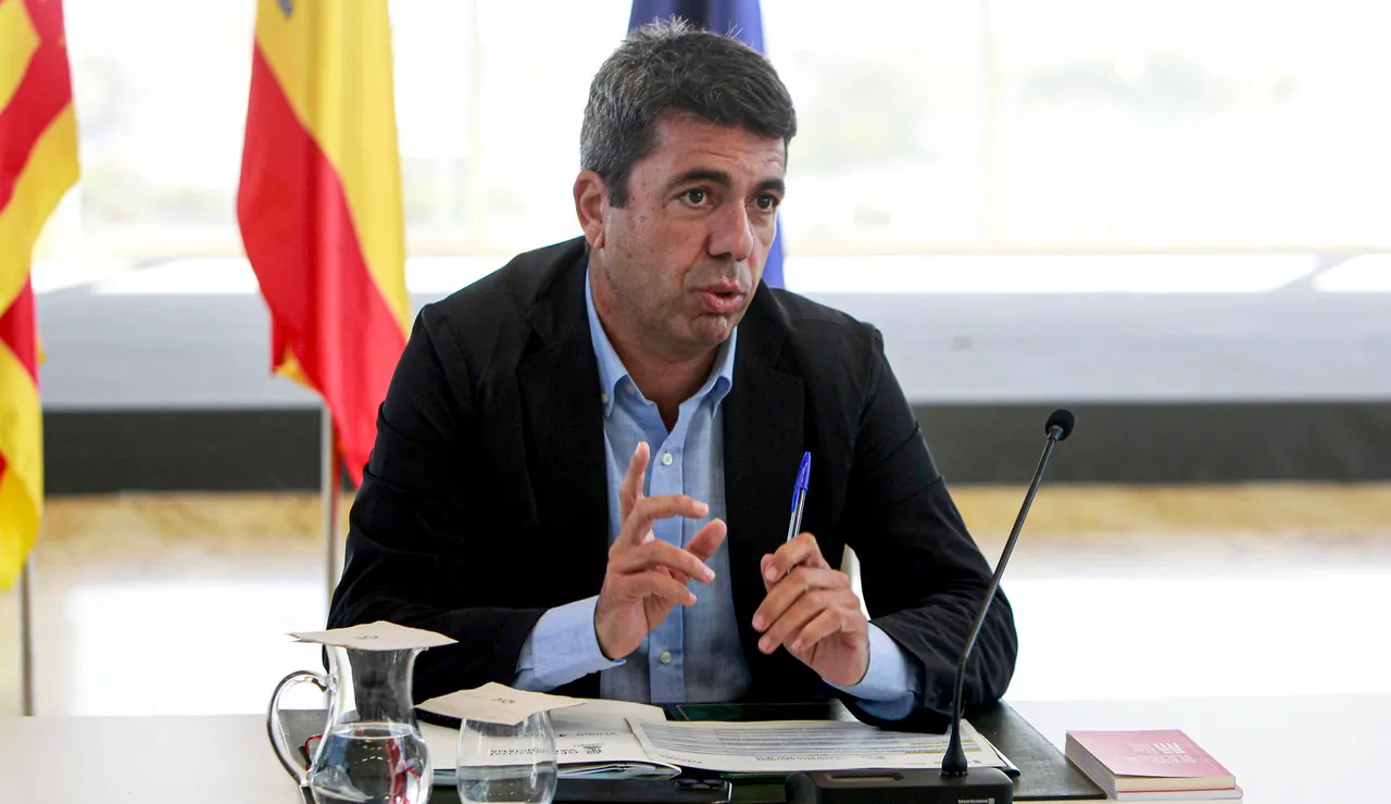 El president de la Generalitat en funciones, Carlos Mazón