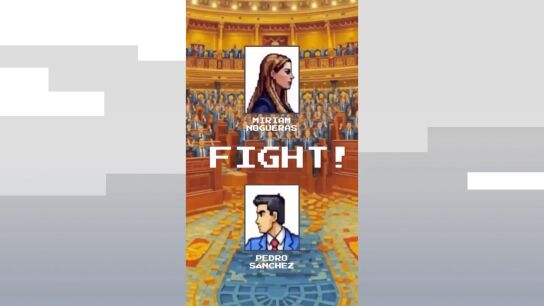 El v&iacute;deo de Nogueras noqueando a S&aacute;nchez en el Congreso a lo 'Mortal Kombat': "Game over"