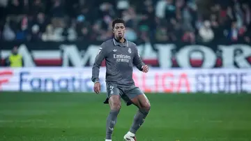 Bellingham durante el Rayo-Real Madrid de la temporada 2024-2025 Bellingham durante el Rayo-Real Madrid de la temporada 2024-2025