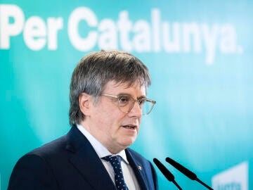 Imagen del presidente de JxCat, Carles Puigdemont 