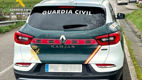 Coche de la Guardia Civil REMITIDA / HANDOUT por Guardia Civil Fotograf&iacute;a remitida a medios de comunicaci&oacute;n exclusivamente para ilustrar la noticia a la que hace referencia la imagen, y citando la procedencia de la imagen en la firma 07/11/2025
