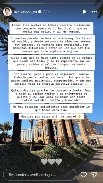 Story de Instagram de Juan Avellaneda Story de Instagram de Juan Avellaneda