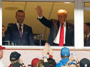 Donald Trump en el Northwest Stadium de Washington