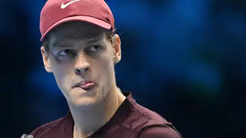 Jannik Sinner durante el partido ante Aliassime en las ATP Finals Jannik Sinner durante el partido ante Aliassime en las ATP Finals