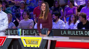 María consigue el Bote con una sola tirada en La ruleta de la suerte María consigue el Bote con una sola tirada en La ruleta de la suerte