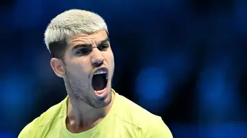 Alcaraz, eufórico tras tumbar a Fritz en Turín Alcaraz, eufórico tras tumbar a Fritz en Turín