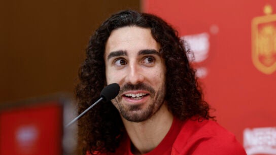 Marc Cucurella en la Ciudad Deportiva de Las Rozas