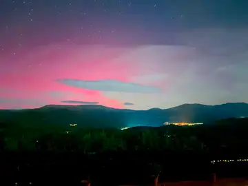 La imagen que deja la tormenta solar en Cáceres La imagen que deja la tormenta solar en Cáceres